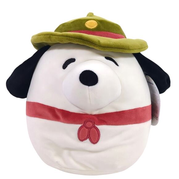 Peanuts Snoopy Squishmallow Camping Camp Scout Ranger Plush Figure 8" NWT new - Picture 1 of 4